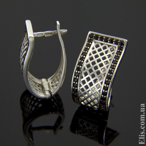 Серьги Сетка