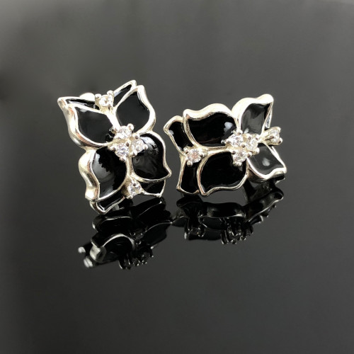 Серьги Клематис